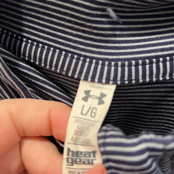 Notre Dame Large Striped Quarter Zip Preppy College University Alumni Classic - Picture 3 of 4